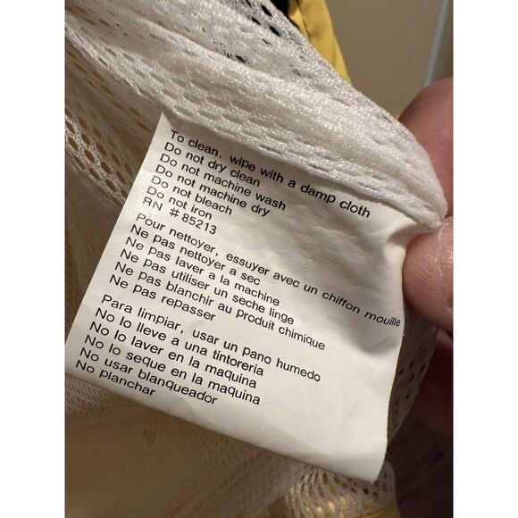 London Fog Yellow/Green/Blue Rain Jacket with Pockets Size M Rain Coat - Picture 5 of 6